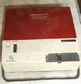 vintage sony tc-123 tape recorder
